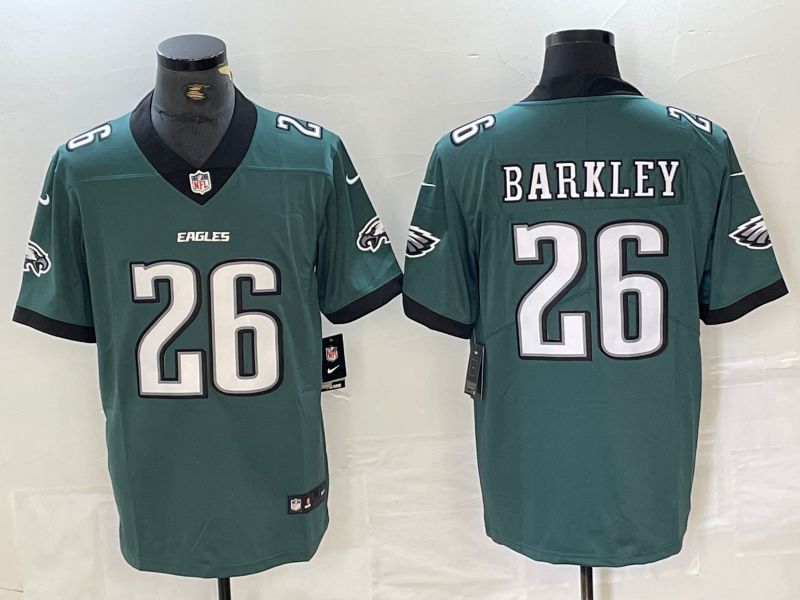 Men Philadelphia Eagles 26 Barkley Green Second generation 2024 Nike Limited NFL Jersey